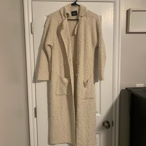 Carly Jean Long Knee-Length Collared Sweater